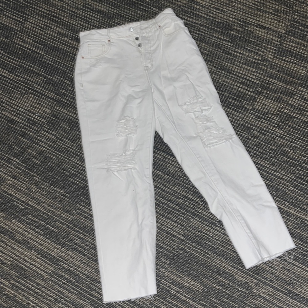 White Street high waisted jeans with rips size 27, Pacsun